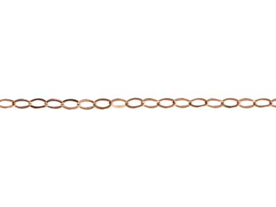 9ct Red Gold 1.1mm Trace Chain     18