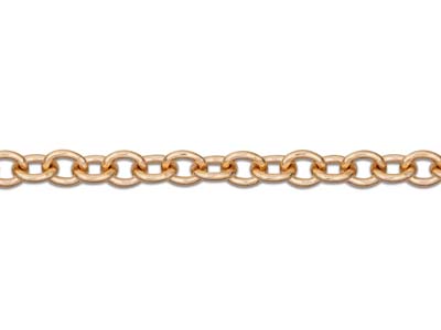 9ct Red Gold 2mm Trace Chain       16
