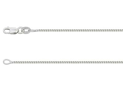 9ct White Gold 1.1mm Franco Chain  1640cm Hallmarked