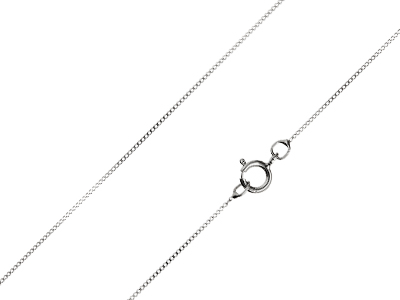 9ct White Gold Finished Chain