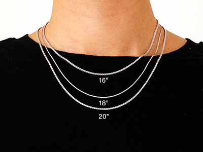 9ct White Gold 1.5mm Spiga Chain   16