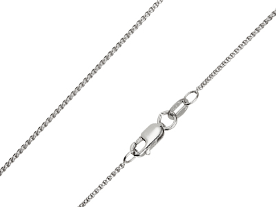 9ct White Gold 1.0mm Spiga Chain   1640cm Hallmarked