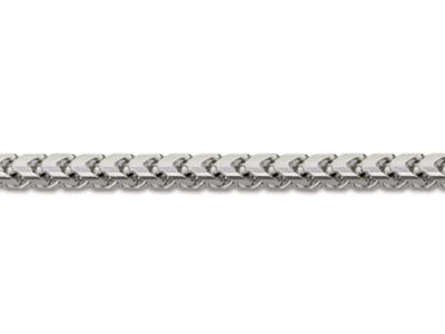 9ct White Gold 1.5mm Franco Chain  18