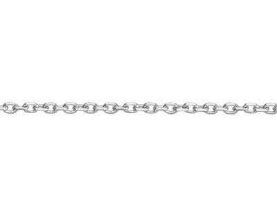 9ct White Gold 0.8mm Extendable    Belcher Chain Bracelet 17-18cm     Unhallmarked - Standard Image - 3