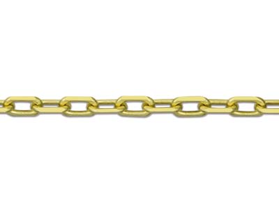 9ct Yellow Gold 2.0mm Square       Diamond Cut Belcher Chain 20