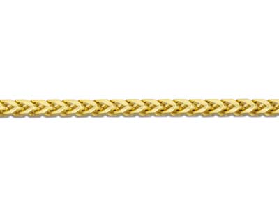 18ct Yellow Gold 1.1mm Franco Chain 16