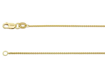 18ct Yellow Gold 1.0mm Spiga Chain 1640cm Hallmarked