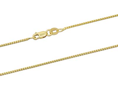 18ct Yellow Gold 1mm Franco Chain  16