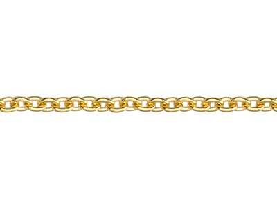 18ct Yellow Gold 1.3mm Round Trace Chain 18