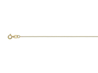 18ct Yellow Gold 0.6mm Diamond Cut Curb Chain 1640cm Unhallmarked