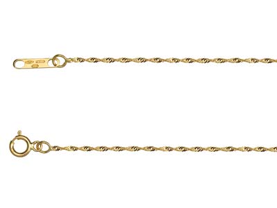 18ct Yellow Gold 1.5mm Singapore   Chain 18