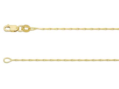 18ct Yellow Gold 1.2mm Barleycorn  Chain 1845cm Hallmarked