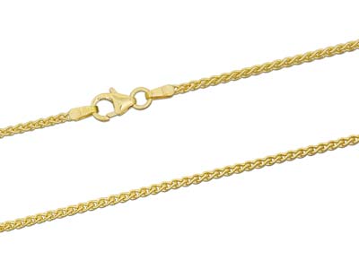 18ct Yellow Gold 1.5mm Spiga Chain 16