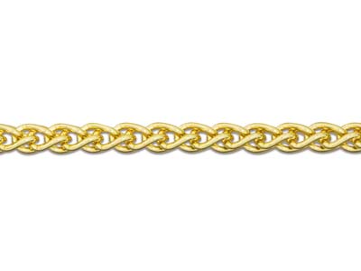 18ct Yellow Gold 1.5mm Spiga Chain 16