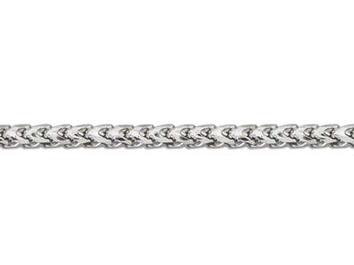 18ct White Gold 1.6mm Franco Chain 16