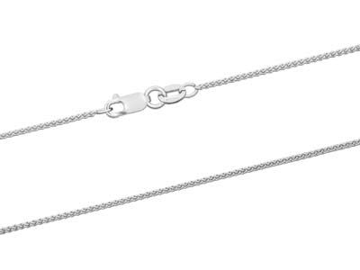 18ct White Gold 1.0mm Spiga Chain  18