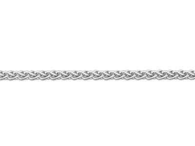 18ct White Gold 1.0mm Spiga Chain  18