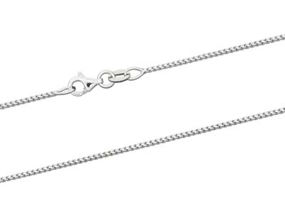 18ct White Gold 1.4mm Franco Chain 16