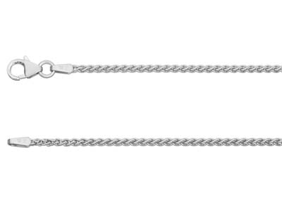 18ct White Gold 1.5mm Spiga Chain  1640cm Hallmarked