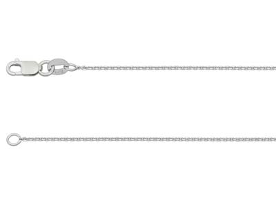 18ct White Gold 0.6mm Belcher Chain 1845cm Hallmarked