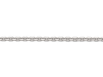 18ct White Gold 0.6mm Belcher Chain 18