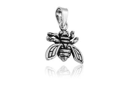 Sterling Silver Bee Design Pendant - Standard Image - 2