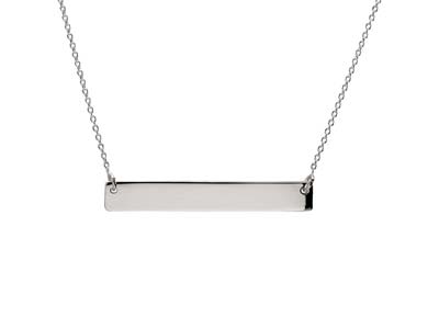 Sterling Silver Bar Design Necklet