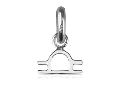 Sterling Silver Libra Horoscope    Design Pendant - Standard Image - 1