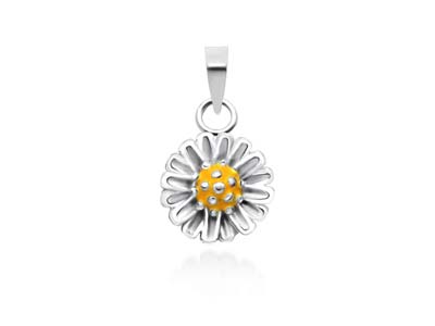 Sterling Silver Daisy Design       Pendant - Standard Image - 1