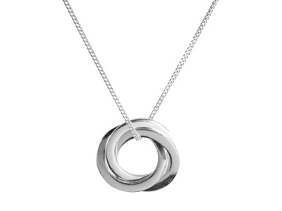 Sterling Silver Russian Trio Ring  Necklet