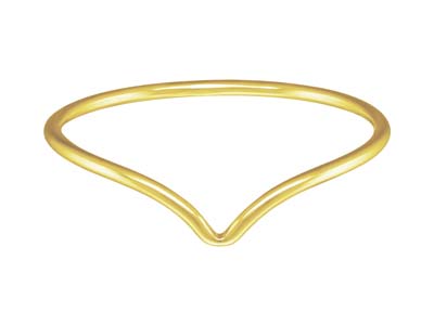 Gold Filled Chevron Ring Medium