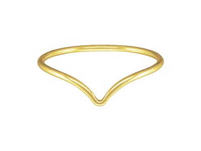 Gold Filled Chevron Ring Small - Standard Image - 1