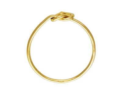 Gold Filled Heart Love Knot Design Ring Small - Standard Image - 2