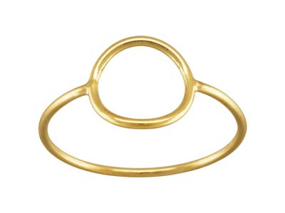 Gold Filled Open Circle Design Ring Large - Standard Image - 1