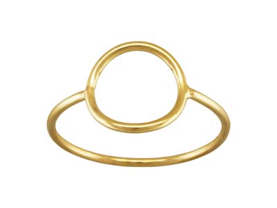 Gold Filled Open Circle Design Ring Small - Standard Image - 1