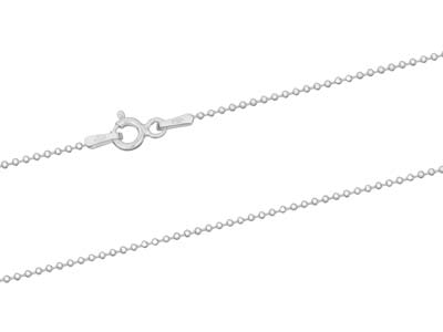 Sterling Silver 1.2mm Ball Chain    18