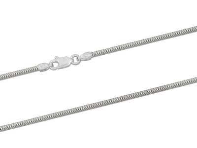 Sterling Silver 1.6mm Snake Chain   22