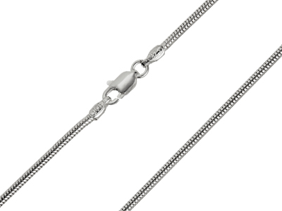 Sterling Silver 1.6mm Snake Chain   2460cm Unhallmarked 100 Recycled Silver