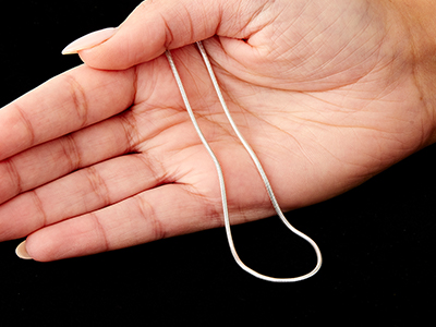 Sterling Silver 1.6mm Snake Chain   24