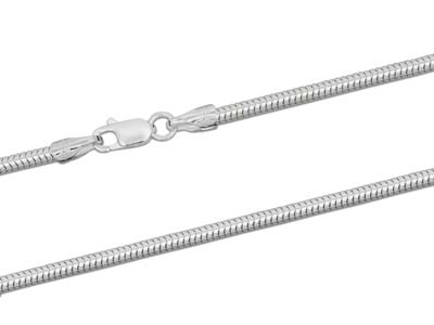 Sterling Silver 2.4mm Snake Chain  16
