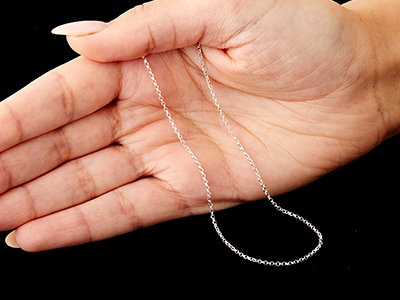 Sterling Silver 1.4mm Diamond Cut   Belcher Chain 24