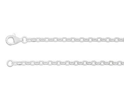 Sterling Silver 2.2mm Diamond Cut   Belcher Chain 1845cm Unhallmarked 100 Recycled Silver