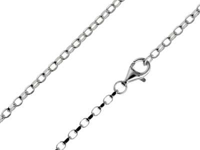 Sterling Silver 2.2mm Diamond Cut   Belcher Chain 1845cm Unhallmarked 100 Recycled Silver