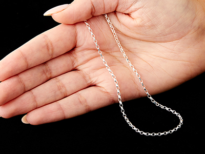 Sterling Silver 2.2mm Diamond Cut   Belcher Chain 20
