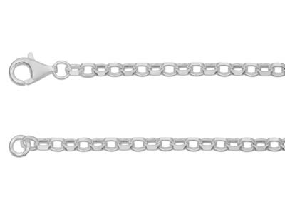 Sterling Silver 3.1mm Diamond Cut  Belcher Chain 1640cm Hallmarked, 100 Recycled Silver
