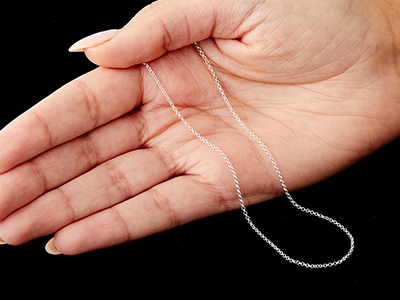 Sterling Silver 1.4mm Belcher Chain 22