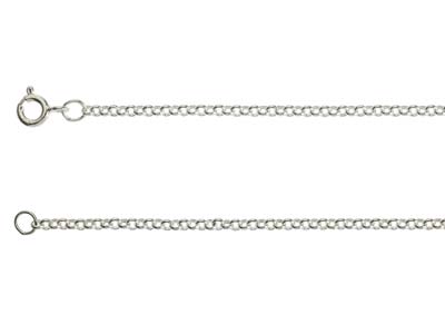 Sterling Silver 2.2mm Small Belcher Chain 16