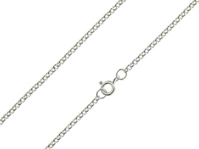 Sterling Silver 2.2mm Small Belcher Chain 1845cm