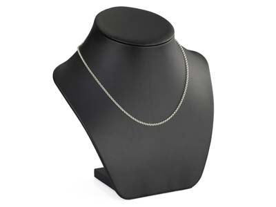 Sterling Silver 2.2mm Small Belcher Chain 18