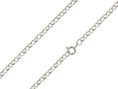 Sterling Silver 3.4mm Round Belcher Chain 16''/40cm Unhallmarked - Standard Image - 1